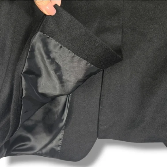 100% Cashmere Tasso Elba Blazer 44L for Black 2 Button Jacket Men's Macy's - Picture 14 of 14